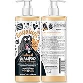 BUGALUGS Itchy Dog Shampoo with Oatmeal & Aloe Vera Dog professional Vegan dog grooming products for smelly dogs with fragran