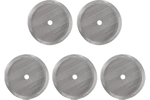 MEMOFYND Lot de 5 filtres de rechange pour cafetière à piston - Filtre à café en acier inoxydable - Réutilisables pour cafetière à piston