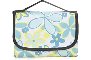 Gosure Outdoor Picnic Blanket,Foldable Outdoor Beach Blanket,Waterproof,Sand proof,Machine Washable,Slip Resistant for Family,Beach,Park,Hiking,Campin (Lily, 200 * 200cm)