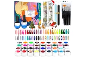 ‎COMOZON Gel Nagellack Comozon UV Nagelgel Für Gelnäge, Farben Nail Polish Set, AnfäNger 36 Farben Glitzer Farbgel Für Nail Art Nagel Design