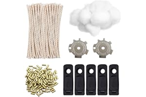 POPAPIE Set di Accessori per Accendino a Benzina 100 Pietre Focaie 50 Stoppino 10 Guarnizione 5 Cotone 2 Cacciavite Kit di Riparazione per Accendini a Benzina Universali