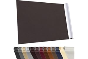 YAFLC Cuero Adhesivo Parches Café, 40x160cm ReparacióN De Cuero Parches, Parches de Cuero Adhesivos Polipiel Adhesiva para Sofá, Asiento de Coche, Muebles, Chaquetas