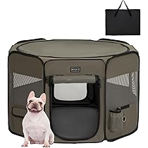 Recinto Per Cani BIGWING Pieghevole - Gabbia Portatile Per Interno/Esterno, Rosso Taglia L, Con Borsa - Foto 2