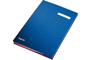 Esselte Parapheur avec 20 Onglets Cartonnés, A4, Bleu, 621063