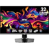 MSI 31.5" MPG 321URX QD-OLED, Gaming Monitor, UHD, 16:9, Flat, QD-OLED, 240Hz, 0.03ms, G-SYNC Compatible