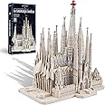 Piececool 3D Metal Puzzles for Adults and Teens, La Sagrada Família Metal Model Kit, Challenge Spanish Cathedral Brain Teaser Architecture Building Blocks Puzzle, 450 Pcs