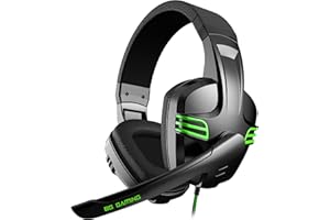 BG BE THE GAME BG Typhoon - Auriculares para gaming, Negro, Verde