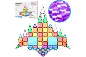 PicassoTiles 80 st magnetiskt byggblock mini diamantserie resestorlek on-the-go magnet konstruktion leksaksset STEM inlärning