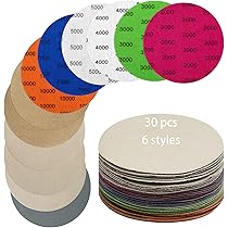 VIBRATITE Lot De 100 Disques Abrasifs à 8 Trous Pour Papier Abrasif Sans Poussière Grain 400 Pour Ponceuse Orbitale Aléatoire, Finition De Meubles En Bois, Meulage Métallique