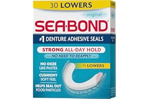 SEA-BOND Sea Bond Lot de 30 joints adhésifs sécurisés pour prothèses dentaires
