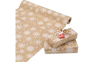 Codkkre 44 cm x 15 m Rollo Papel Kraft rollo grande Ecoamigable, Reciclable, Multiusos Biodegradable - Ideal para Regalos, Artes