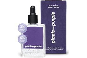 ‎PLANTS ARE PURPLE Pro Aging Serum - Natürliches Anti Aging Gesichtsserum mit Hyaluronsäure + Vitamin C für alle Hauttypen - Vegane Naturkosmetik ohne Zusatzstoffe - Hyaluron Serum Plants Are Purple