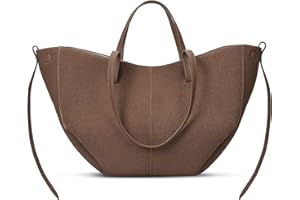 ACUYE, Borsa tote in pelle da donna, borsa a tracolla a forma di mezzaluna, borsa da lavoro