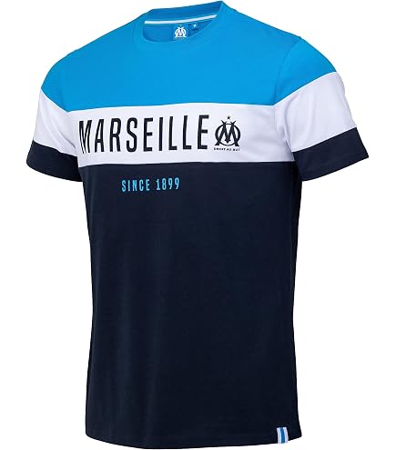 OLYMPIQUE DE MARSEILLE T-Shirt Donna OM - Collezione Ufficiale In Cotone