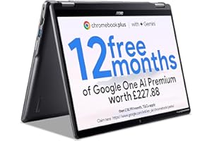 acer Chromebook Plus Spin 514 CP514-4HN Convertible Laptop - Intel Core i3-1315U, 8GB, 128GB UFS, Integrated Graphics, 14" WUXGA Touchscreen, Chrome OS, Iron