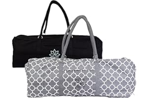 Yoga-Mad Pilates and Yoga Kit Bag | Unisex Carrier with Full Length Zip | Stores Mat and Accessories | Suitable for Yoga, Pilates, Gym and Exercise
