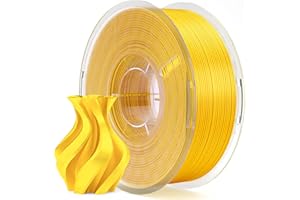 ELEGOO Filament PLA Soie 1,75 mm Soie Or 1KG, Filament pour Imprimante 3D Brillant Précision Dimensionnelle +/- 0,02 mm, Bobine 1kg (2,2 lbs) Compatible avec la Plupart des Imprimantes 3D FDM