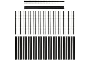 SIGANDG Header Male and Female Pin Header PCB Solder Female Header Broches à souder Panneau perforé 2,54 mm 40 broches (50 pièces)