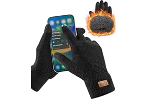 HIYATO gants hiver homme, Gants d'écran tactile chauds avec doublure intérieure douce, gants thermiques pour homme et femme