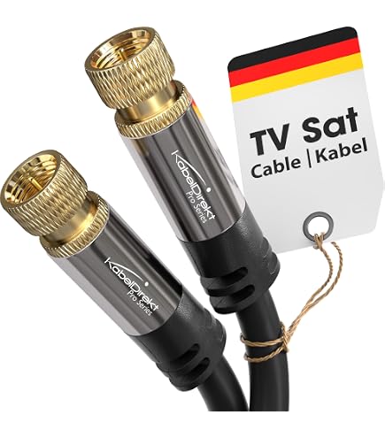 Câbles Coaxiaux F-F Satix (lot De 4) - 15 Cm, Triple Blindage, Connecteurs Plaqués Or