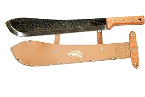 Angelo B 09.45.00 Machete con Fodero, Nero