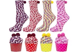 YSense Snug Donna Regalo Inverno Calze Calzini Natalizi Ragazza Cupcake Calzini Termici Divertenti Accessori