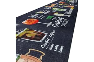 ‎ANRO ANRO Küchenteppich Küchenläufer Teppich Läufer Küche waschbar rutschfest Pub Abwaschbar 200 x 52cm
