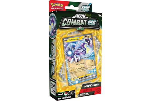Pokémon: Deck Combat Miraidon-ex du JCC Pokémon (Deck de 60 Cartes prêt à l’Emploi)