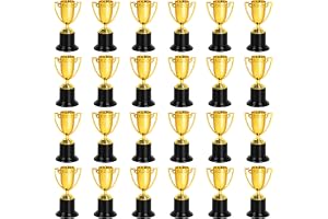 ZZYFGH Mini Gold Award Trophy Cup for Kids and Adults, 4 Inch Plastic Trophies for Sports, Party Favors, Tournaments, Competitions