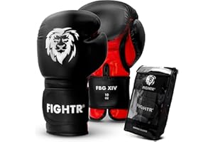 FIGHTR® Premium Boxing Gloves - Ideal Stability & Impact Strength | Punching Gloves for Boxing, MMA, Muay Thai, Kickboxing & Martial Arts | Includes Carry Bag