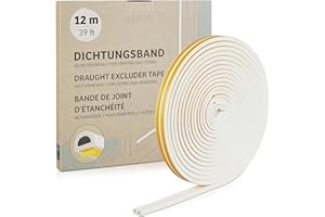 Dichtungsband Selbstklebend Wasserdicht Weiß: 12M Premium Dichtband Selbstklebend Wasserdicht Für Tür Und Fenster Dichtung – Türdichtung, Tür Zugluftstopper Fenster – Türdichtung Selbstklebend Livaia