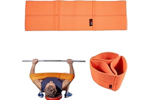 MuscleForge Bench Press Slingshot pour l'entraînement au Banc développé couché, Slingshot pour l'haltérophilie et Bodybuilding, Manches for Banc Presse, Bande de coude pour Le couché en Musculation