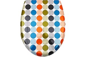 Fanmitrk Abattant WC en UF - Lunette de Toilette avec Frein de Chute, Abbateur WC en Forme de O, Différents modèles au choix (UF001-08)