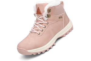 Mishansha Hombre Mujer Botas de Nieve Invierno Botines Senderismo Impermeables Deporte Trekking Zapatos tallas 36-48 EU