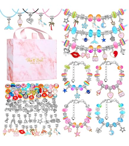 LauCentral 164 stuks bedelarmbanden maken kits, benodigdheden LauCentral 164 stuks bedelarmbanden maken kits, benodigdheden