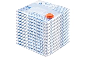 MEIQIHOME Vacuum Storage Bags 12 Jumbo, Space Saver Sealer Bags, Airtight Compression Bags for Clothes, Pillows, Comforters, Blankets, Bedding
