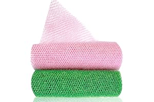 2 stycken afrikansk nätsvamp, afrikansk peeling nät svamp badsvamp tvättnät lång nylon rygg tvättlappar handduk