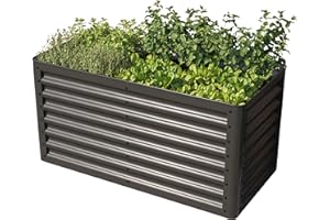 GFP PRIMEYARD Orto rialzato LUCA, acciaio, antracite 120x60x60 cm