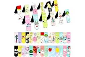 LAFECUW Magnetic Bookmarks,30 Pieces Magnetic Page Markers,Magnetic Page Clips,Assorted Cartoon Magnet Book Markers for Kid Students Teacher Reading Office Supplies (Cartoon)
