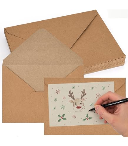 BRUNNEN Universalpapier Briefumschläge B6 – Chamois, Hochwertige Qualität Für Büro & Alltag