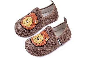 WateLves Kinderschuhe Mädchen Jungen Winter Warme Hausschuhe mit Rutschfester Sohle