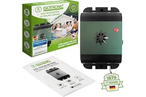 ISOTRONIC Fågelskrämma ultraljud duvor måsar kråkor batteri 40 m² (1)