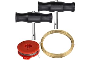 TDDL Kit de Herramienta de Eliminación de Parabrisas de Coche, Parabrisas Ventana Vidrio Cable de Corte con Manijas Herramientas de Eliminación