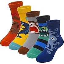 Calzini Bambino Calzini Da Fondo Halloween Cartone Animato Sottile Traspirante Autunno Cartone Animato Moda 5 Pezzi Calze Da 1 A 10 Anni Calze 38 Donna, Colore: Arancione., 1-4 Anni