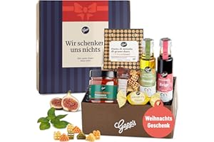 GEPP'S Gepp’s Feinkost "Wir Schenken Uns Nichts" Geschenkbox I Lustiges Geschenk für Frauen und Männer I Geschenkebox mit köstlichen Delikatessen I Witziges Geschenkset