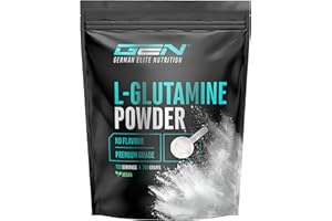 ‎GEN GERMAN ELITE NUTRITION L-Glutamin Pulver 750 g - Premium Qualität - Reines & ultrafeines L-Glutamine - Micronized 100 Prozent Aminosäure - Neutral & unverflavoured - Hochdosiert - Vegan