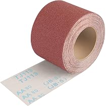 SIJDIEE Schleifpapierrolle 80er Körnung – 10 Cm X 100 M, Aluminiumoxid, Für Holz & Metall