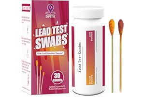 DIPSTIK Lead Test Kit 30 Counts, Home Lead Testing Swabs, Rapid Accurate Test Lead for All Painted Surfaces, Dishes, Furniture, Toys, Wood