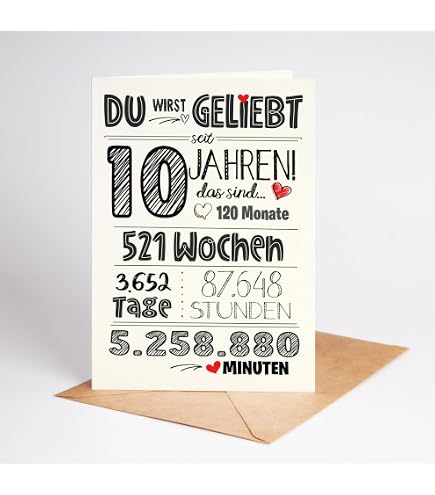 ICG Geburtstagskarte Zum 10. Geburtstag Für Den Sohn - Mit Starburst-Design Und Silberfolie