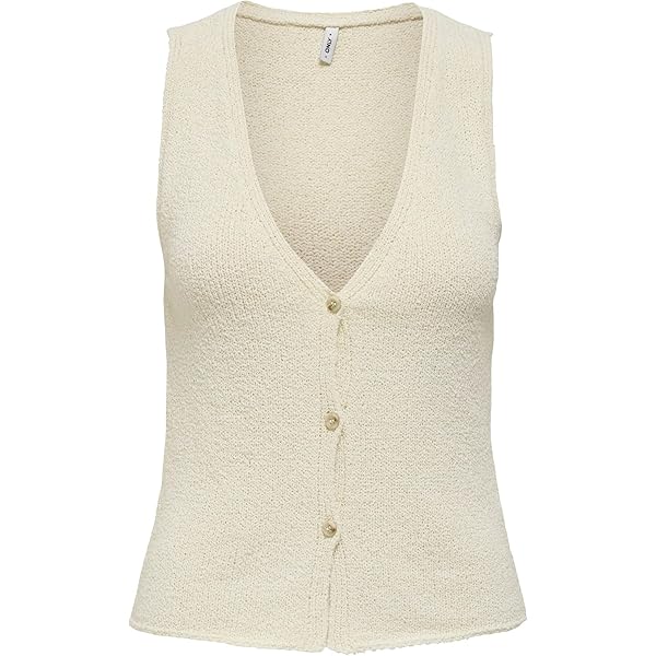 ONLY - ONLKATIA SL RIB LONG VEST CC KNT - 15350690 - Black